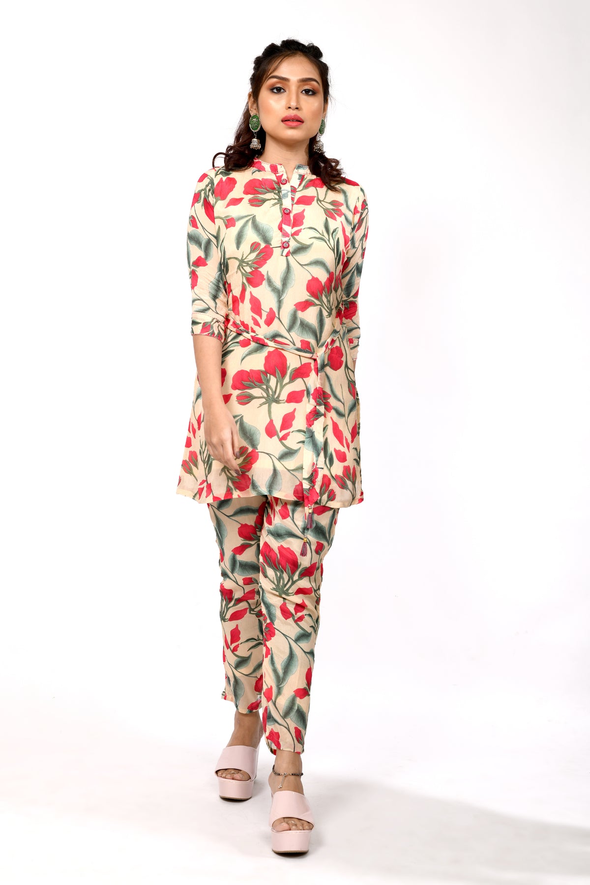 Floral Print Co-ord Set - Multi-Color