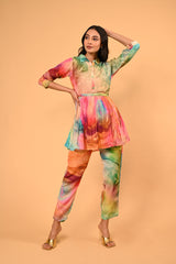 Abstract Digital Print Co-ord Set – Multi-Color